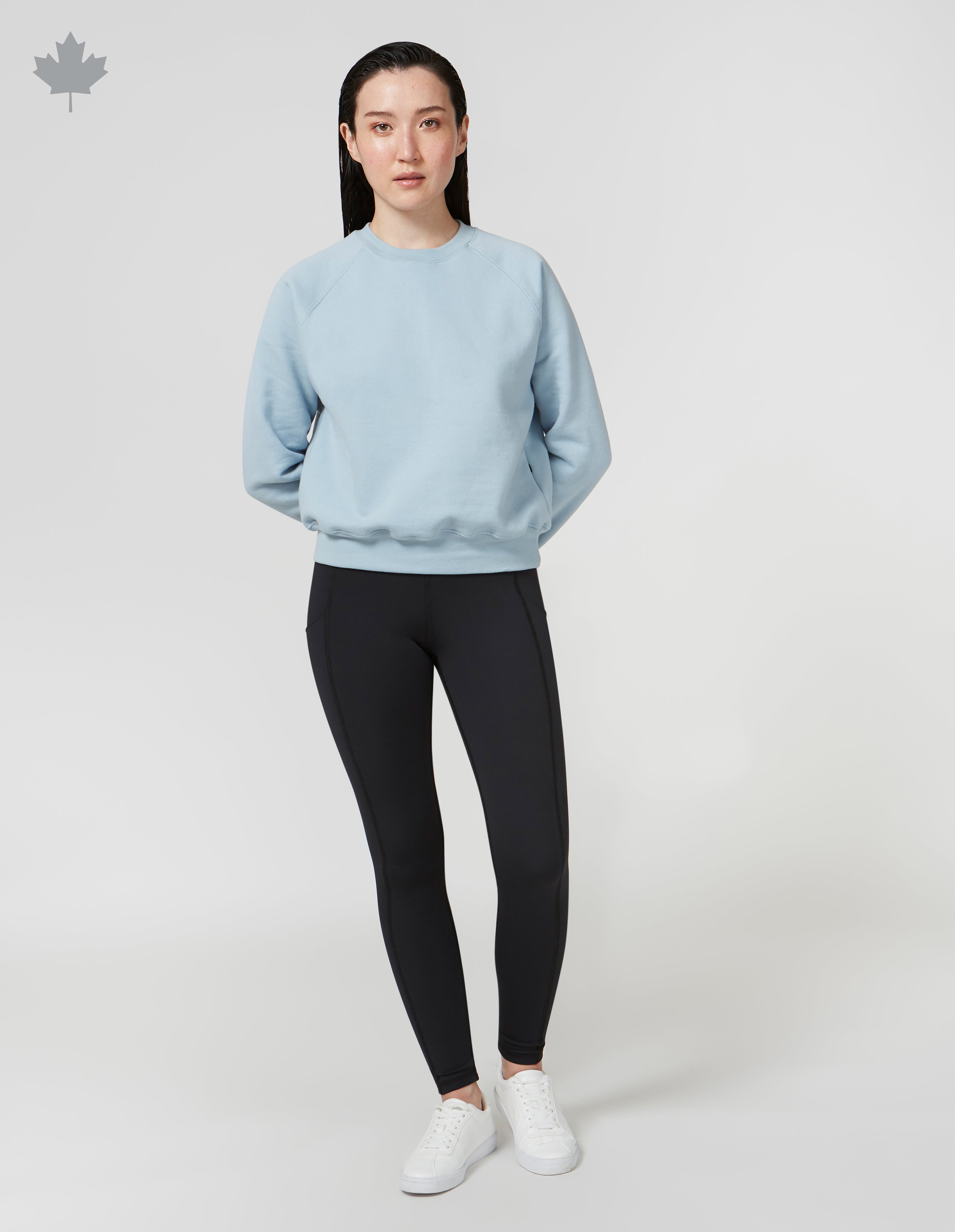 CROP SWEATSHIRT - SOLID