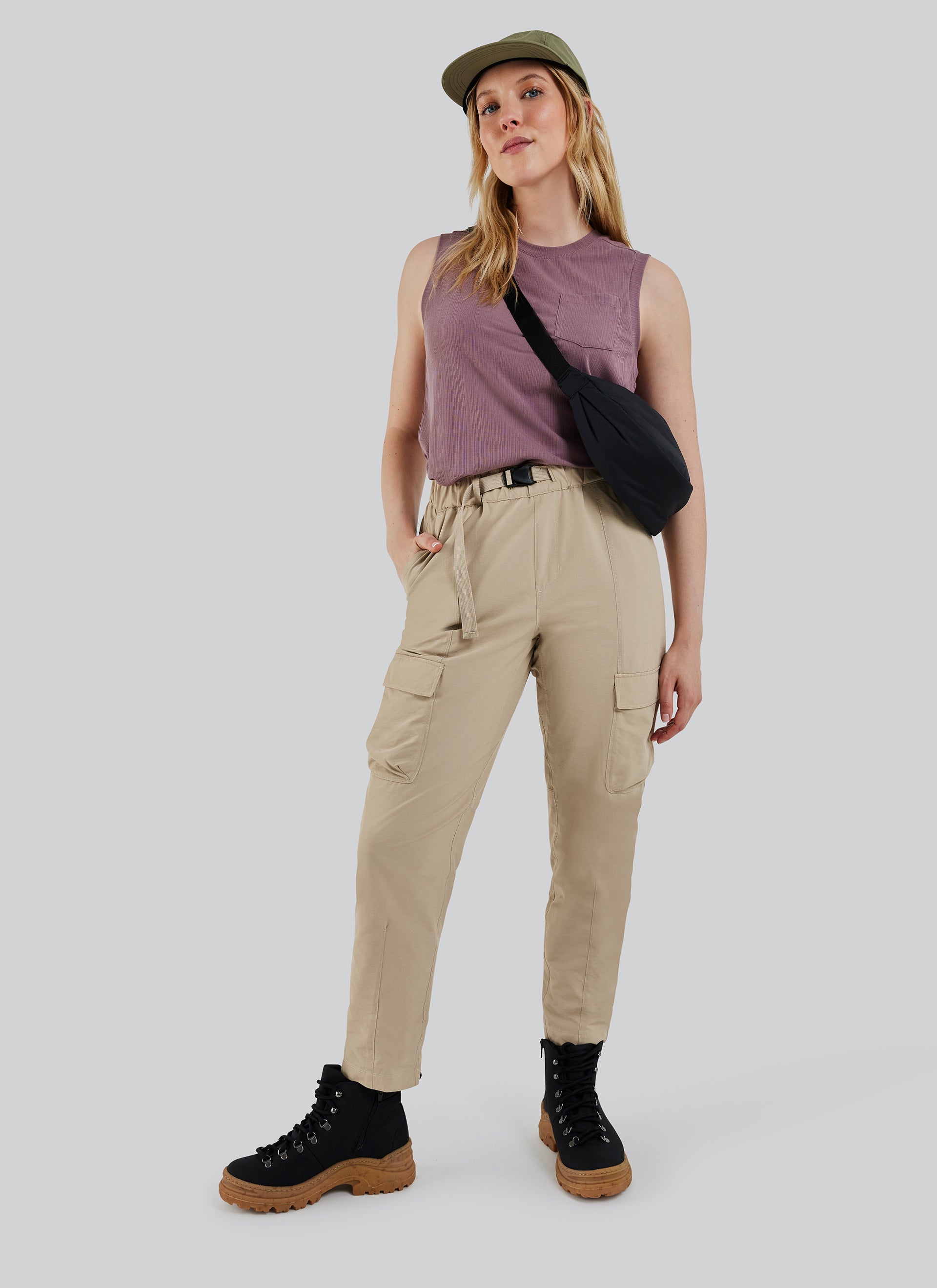 Pantalon avec ceinture NAHONI