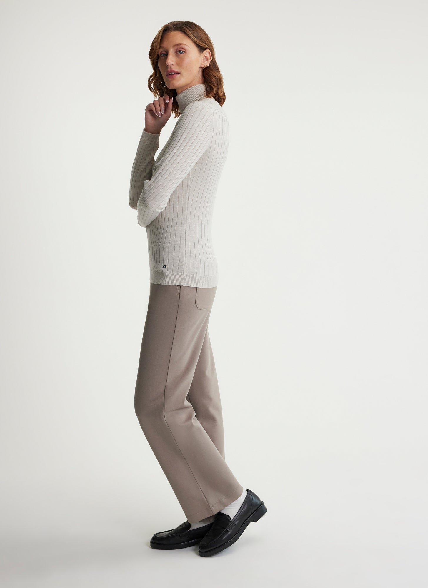 【美品】iver&isla / pima snap turtleneck Womens Sweaters Inland Turtleneck Sweater Inland Turtleneck