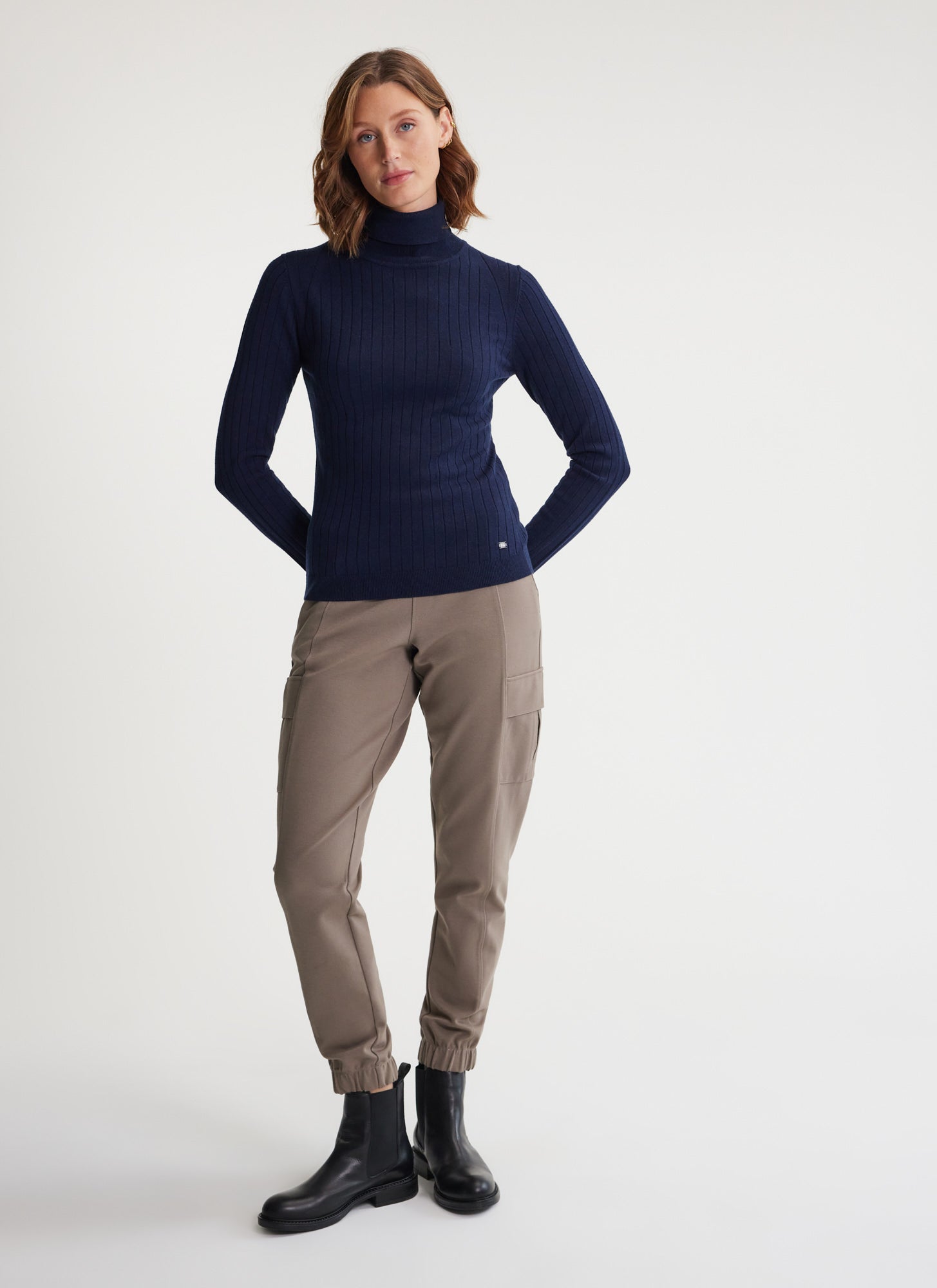 【美品】iver&isla / pima snap turtleneck Womens Sweaters Inland Turtleneck Sweater Inland Turtleneck