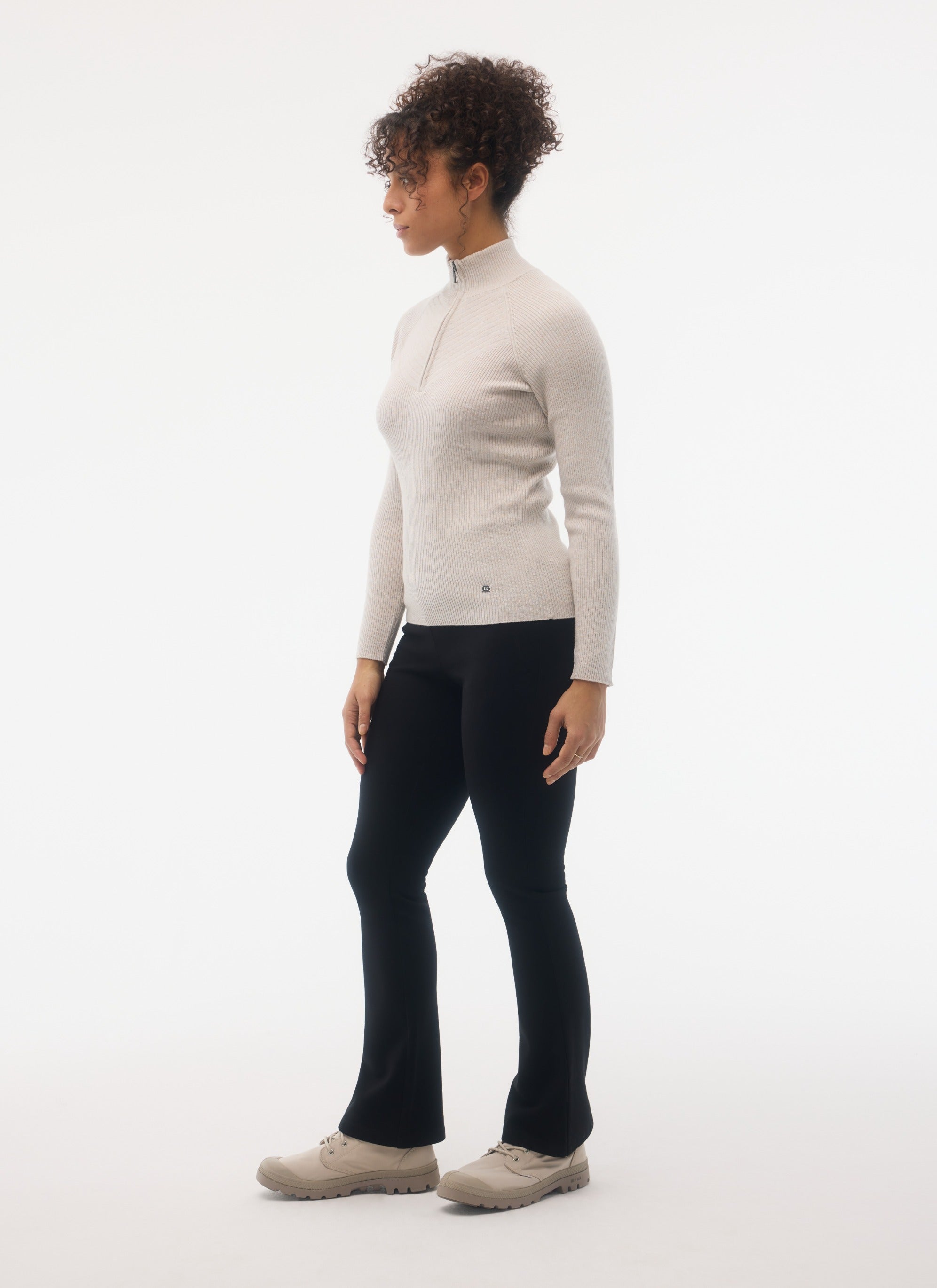 ASTRA 1/2 Zip Fitted Sweater