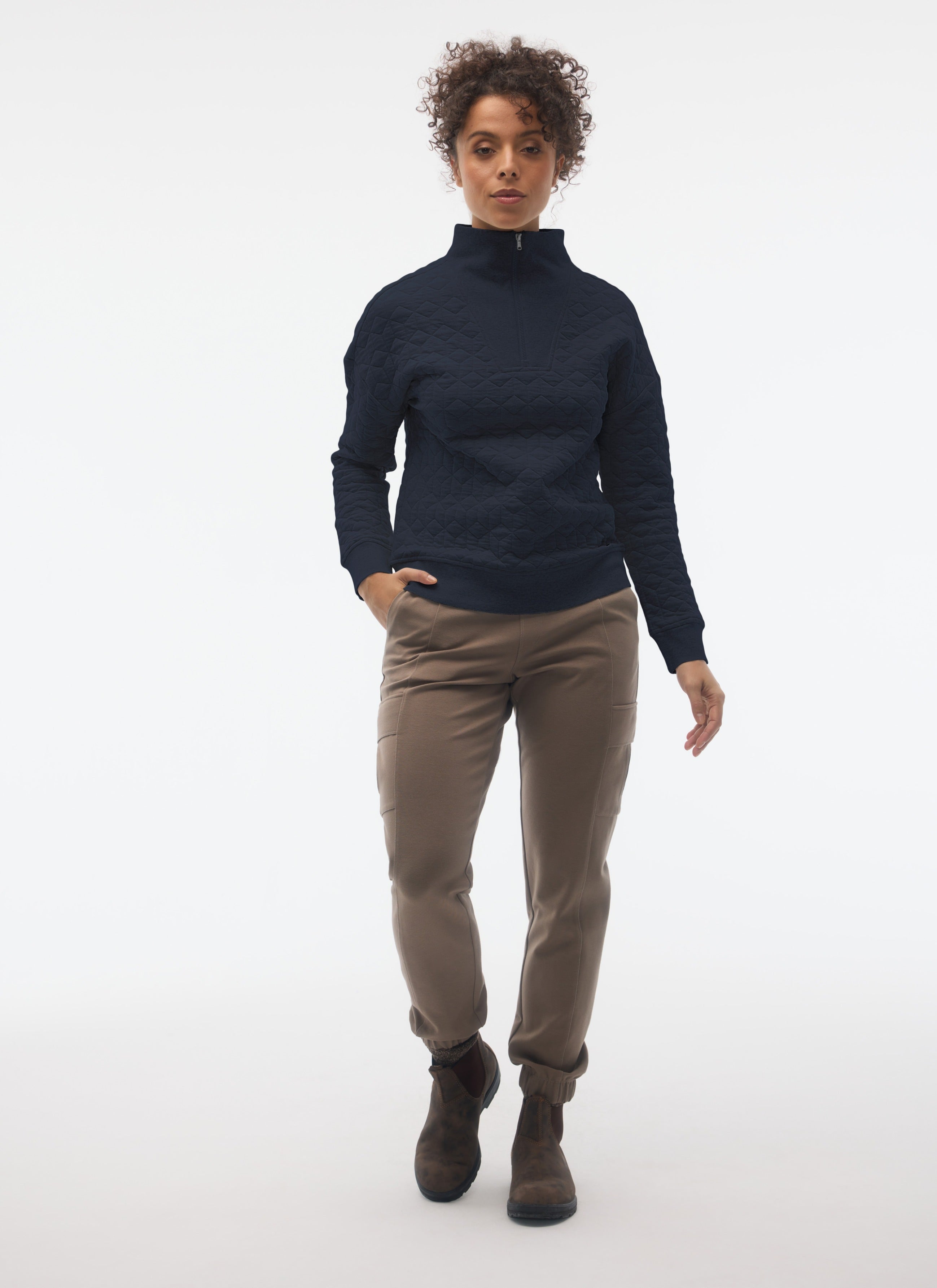 ASTRID Zip Neck Sweatshirt