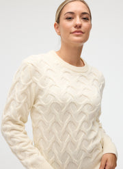 Chandail maille torsadée MYRKA