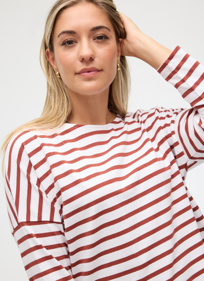 NEWPORT 7/8 Sleeves Breton Top