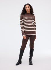 HALEY Long Mock-Neck Sweater
