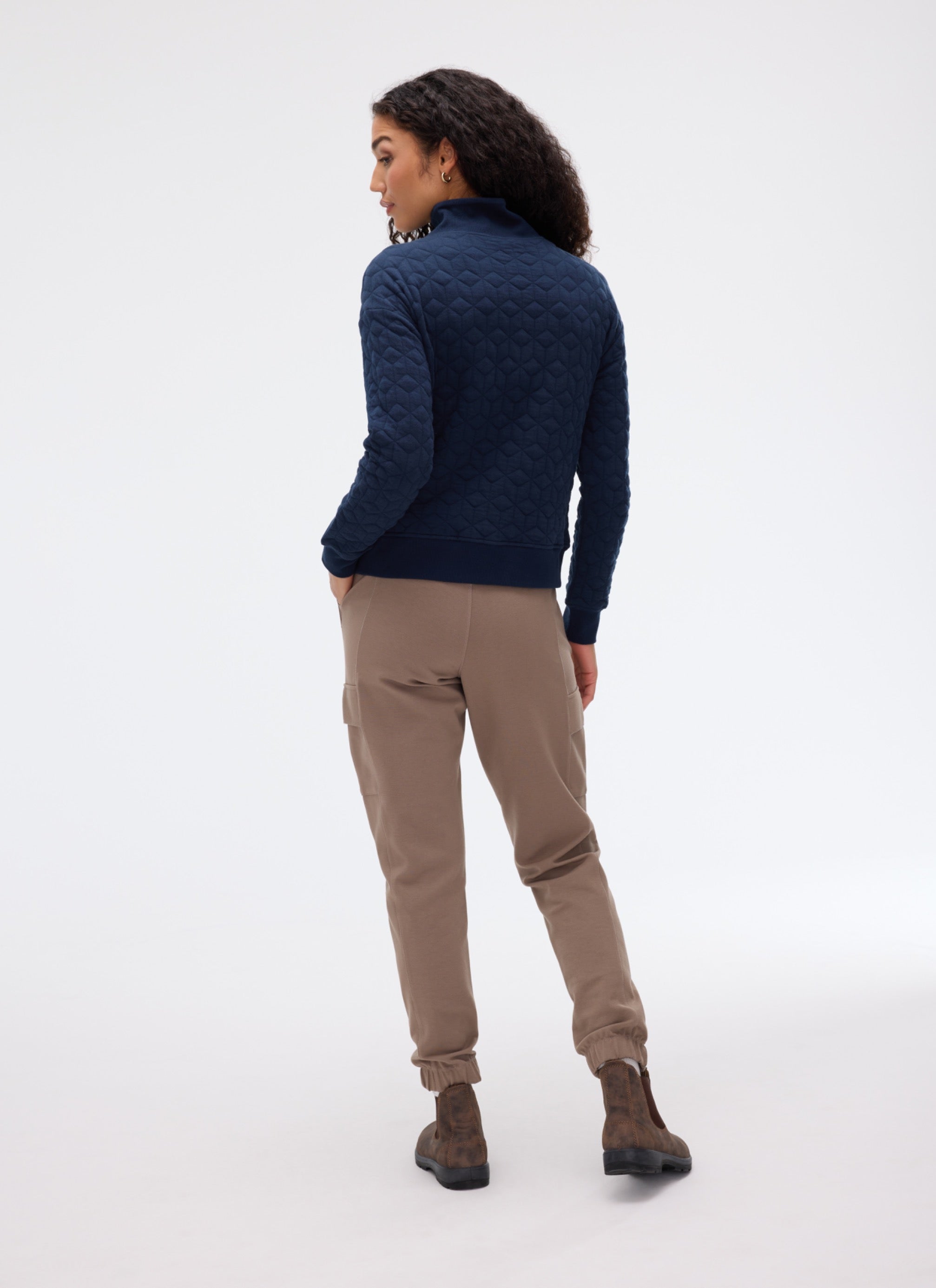 Chandail demi-zip matelassé ASTRID
