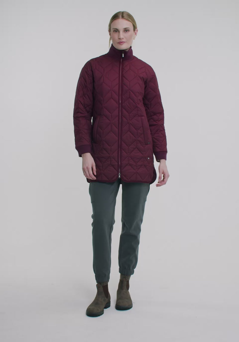 Manteau Kelso  – vue modèle en mouvement, FIG Clothing