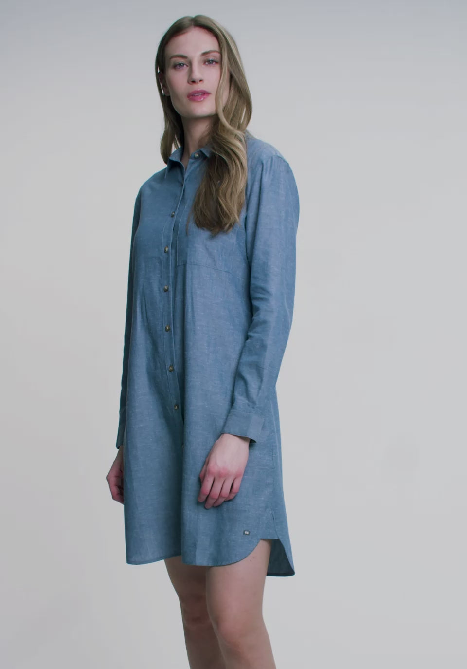 Load video: ALEXA Shirt Dress