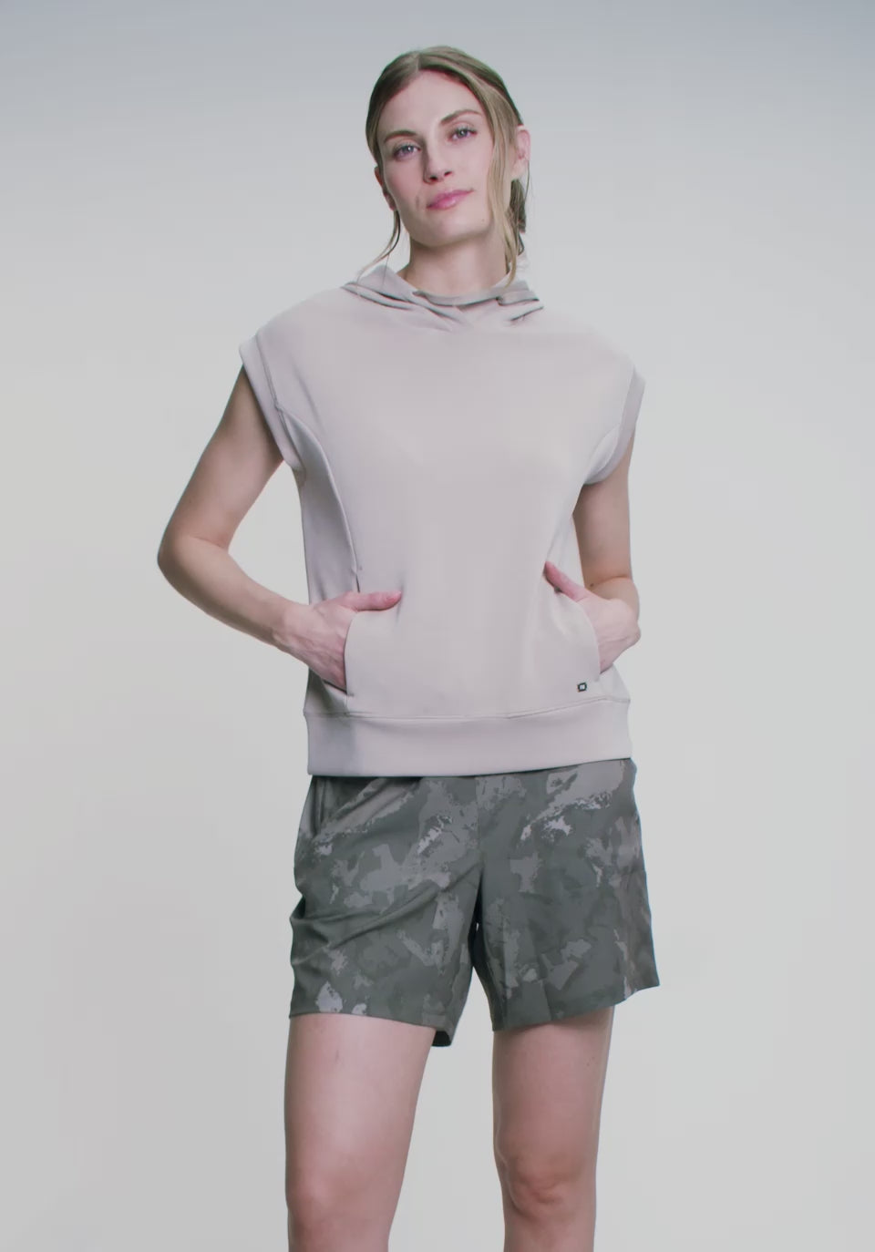 Load video: DONNA Sleeveless Hoodie