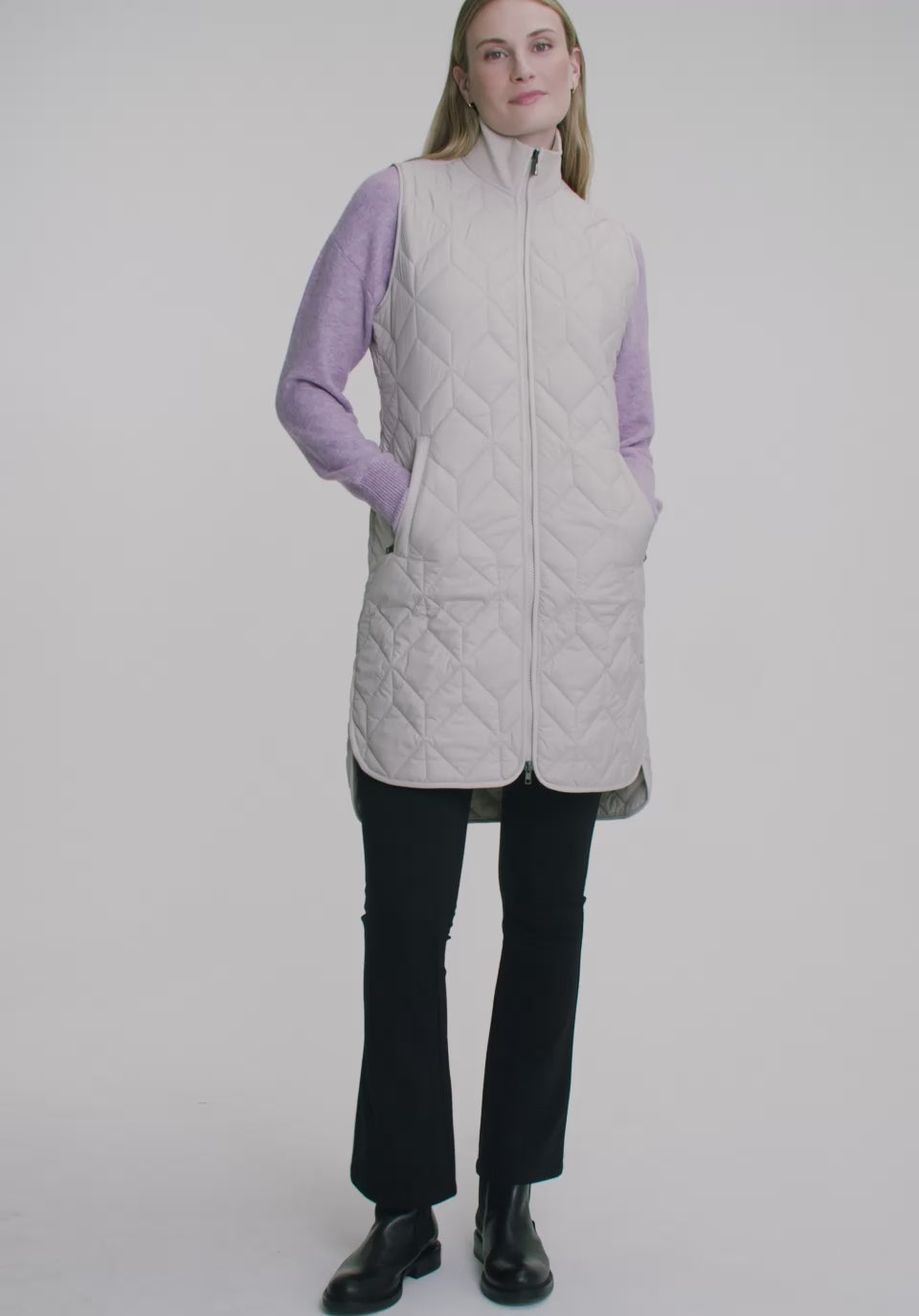 Charger la vidéo : Veste Aria  – vue modèle en mouvement, FIG Clothing