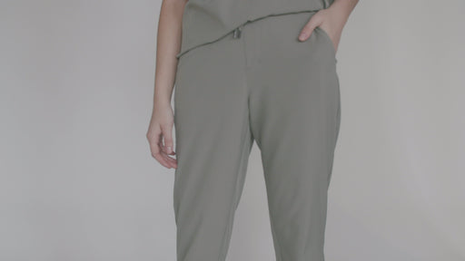 NWT Fila Lyla Wind Track Pants Gray Drawstring Women's Small Brand
