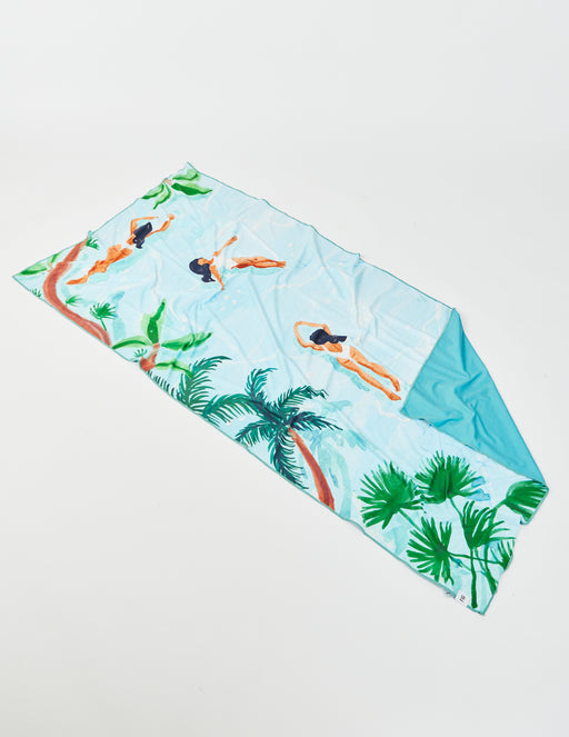 Grofry Elephant Plant Print Microfiber Swim Quick Dry Absorbent Soft Beach  Bath Towel Desert Oasis 